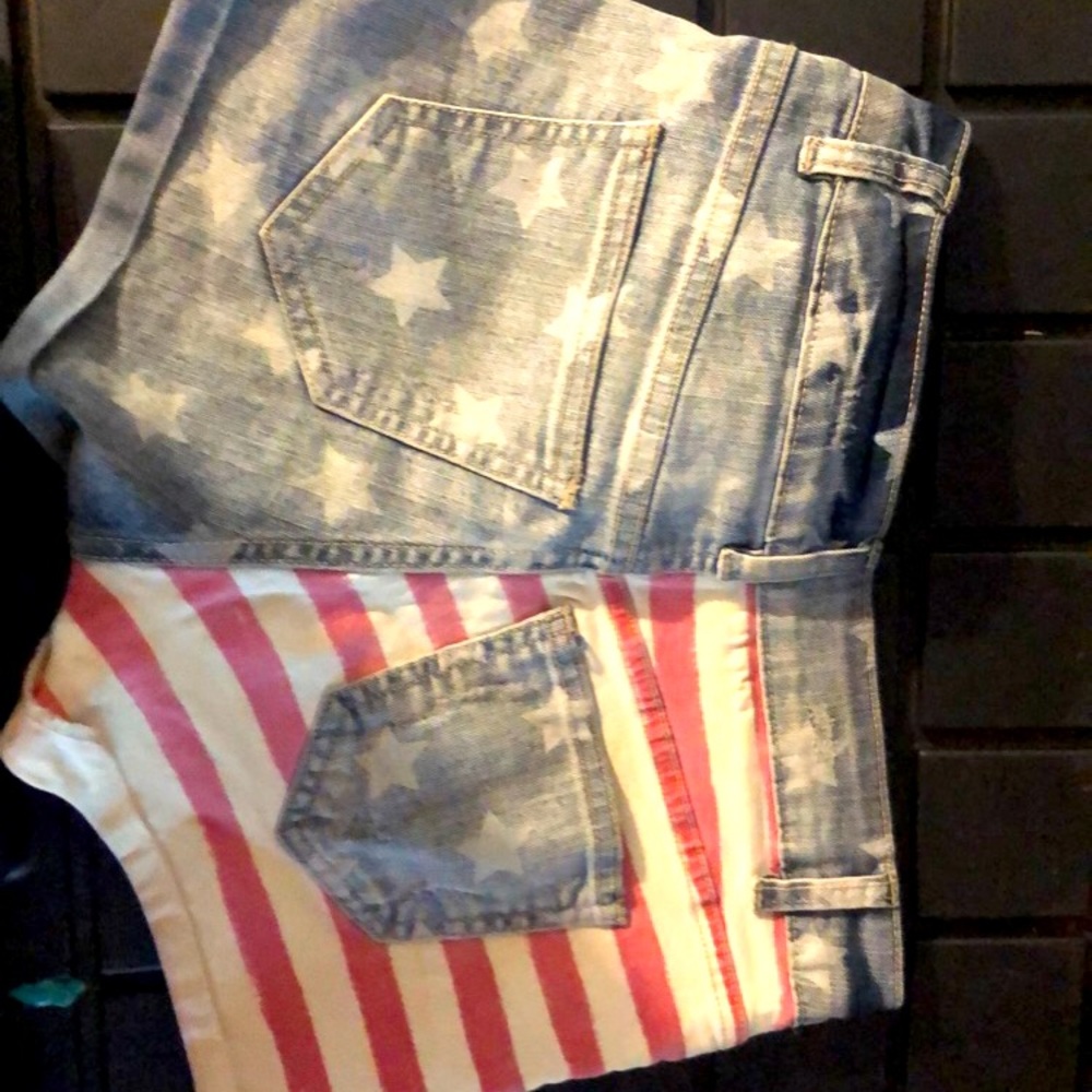 American flag shorts  size 1